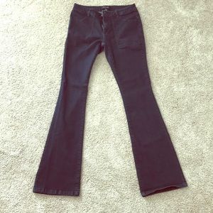 High waisted flared jeans